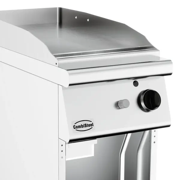 Bak-/Grillplaat | BASE 900 | Gas | Glad Oppervlak 392x670 (Verchroomd) | 9kW | Piëzo Ontsteking | Open Onderkast | 400x900x900(h)mm