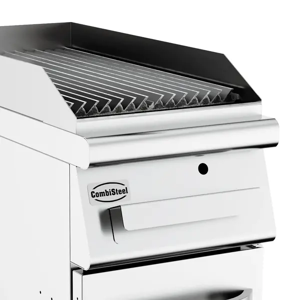 Stoomgrill | BASE 900 | Gas | Oppervlak 390x650 (RVS) | 11kW | Piëzo Ontsteking | Uitneembare Waterlade | 400x900x900(h)mm