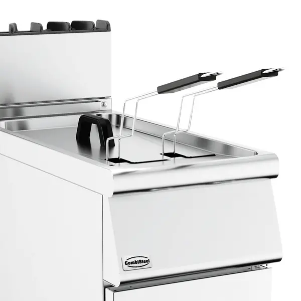 Friteuse | BASE 900 | Gas | 19L | 110°C/190°C | 18kW | Piëzo Ontsteking | Aftapkraan | 400x900x900(h)mm