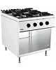CombiSteel Fornuis | BASE 900 | Gas | 4 Branders (4x 8.5kW) | Waakvlam | Open Onderkast | 800x900x900(h)mm 