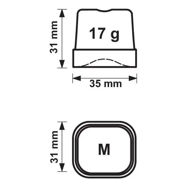 IJsblokjesmachine | Volle Blokjes (17g) | 22kg/24u | Bunker 4kg | Luchtgekoeld | 355x435x590(h)mm