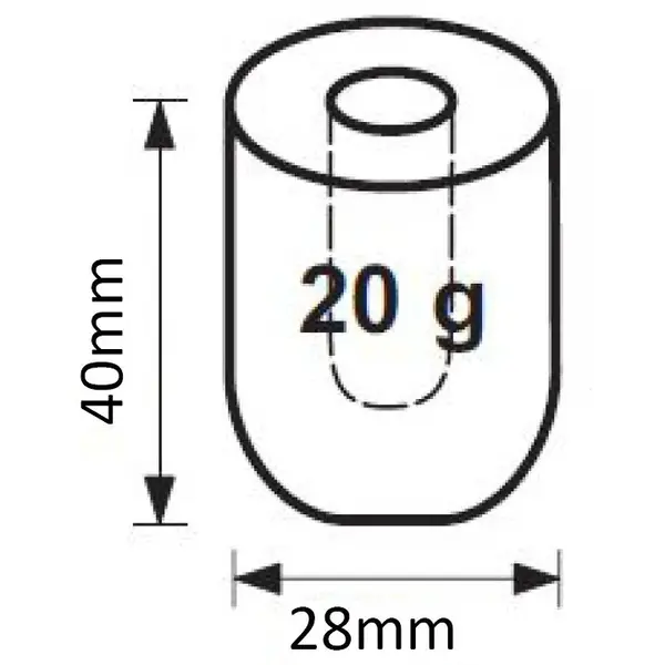 IJsblokjesmachine | Holle Blokjes (20g) | 26kg/24u | Bunker 6kg | Luchtgekoeld | 420x528x655(h)mm