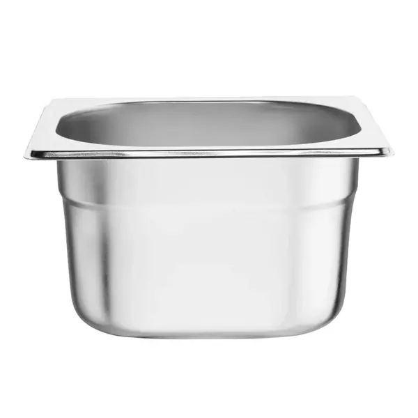GN-Bak | RVS | 1/6 GN | Hoogte 100mm | 176x162x100(h)mm