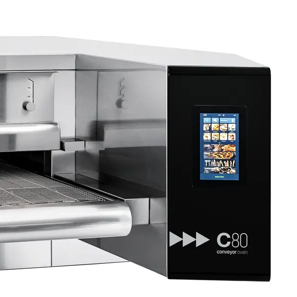 Tunneloven | Elektrisch | C80 | Met Onderstel | 206 Pizza's/u | 80 cm band | 24.4kW | 2250x1560x1130(h)mm