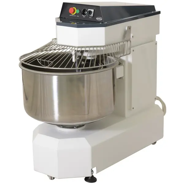 Deegmenger | 35kg/60L | 2 Snelheden | Vaste Kop + Kom | 1.1kW (400V) | Wielen | 600x1050x1200(h)mm
