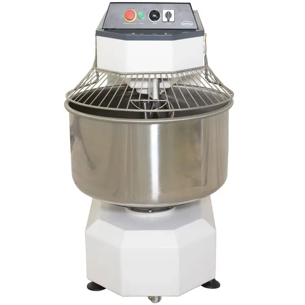Deegmenger | 35kg/60L | 2 Snelheden | Vaste Kop + Kom | 1.1kW (400V) | Wielen | 600x1050x1200(h)mm