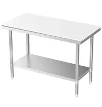 CombiSteel Snijwerktafel | RVS/Polyethyleen | Bodemschap | Diepte 700 | Hoogte 850 | Breedte 700-1200 | Zelfmontage