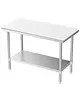 CombiSteel Snijwerktafel | RVS/Polyethyleen | Bodemschap | Diepte 700 | Hoogte 850 | Breedte 700-1200 | Zelfmontage 