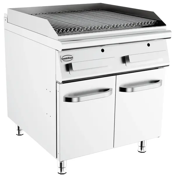 Stoomgrill | BASE 900 | Gas | Oppervlak 760x670 (RVS) | 22kW | Piëzo Ontsteking | Uitneembare Waterlade | 800x900x900(h)mm