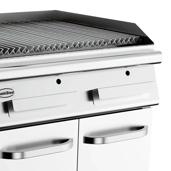 Stoomgrill | BASE 900 | Gas | Oppervlak 760x670 (RVS) | 22kW | Piëzo Ontsteking | Uitneembare Waterlade | 800x900x900(h)mm