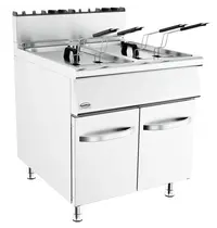 CombiSteel Friteuse | BASE 900 | Gas | 19+19L | 110°C/190°C | 36kW | Piëzo Ontsteking | Aftapkranen | 800x900x900(h)mm 