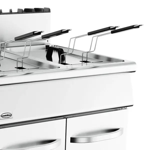 Friteuse | BASE 900 | Gas | 19+19L | 110°C/190°C | 36kW | Piëzo Ontsteking | Aftapkranen | 800x900x900(h)mm