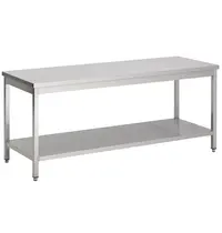 CombiSteel Werktafel | RVS | Bodemschap | Diepte 800 | Hoogte 900 | Breedte 700-2900 | Zelfmontage 