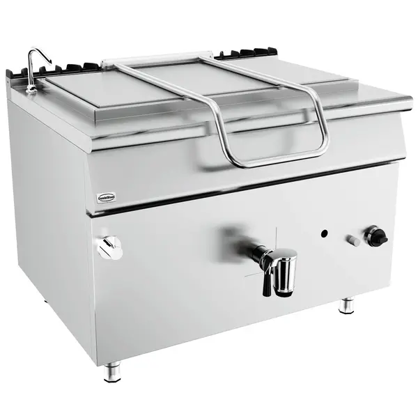 Kookketel | BASE 900 | Gas | 250L | 60ºC/180ºC | Directe Verhitting | 30kW | Piëzo Ontsteking | Vulkraan (Warm/Koud) + Aftapkraan | 1200x900x900(h)mm