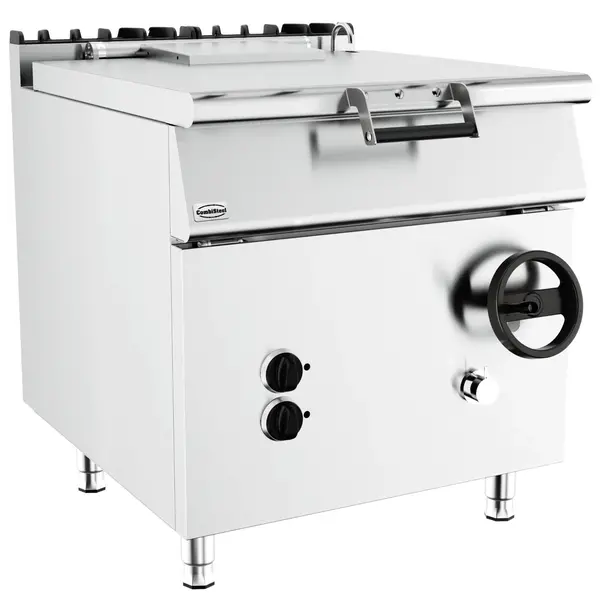 Kantelbare Braadpan | BASE 900 | Elektrisch | 80L | 50°C/300°C | 12kW (400V) | Vulkraan | 800x900x900(h)mm