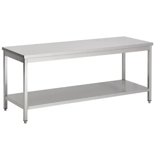 Werktafel | RVS | Bodemschap | Diepte 700 | Hoogte 900 | Breedte 700-2900 | Zelfmontage