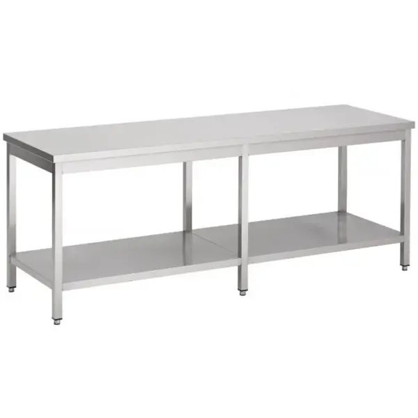 Werktafel | RVS | Bodemschap | Diepte 700 | Hoogte 900 | Breedte 700-2900 | Zelfmontage