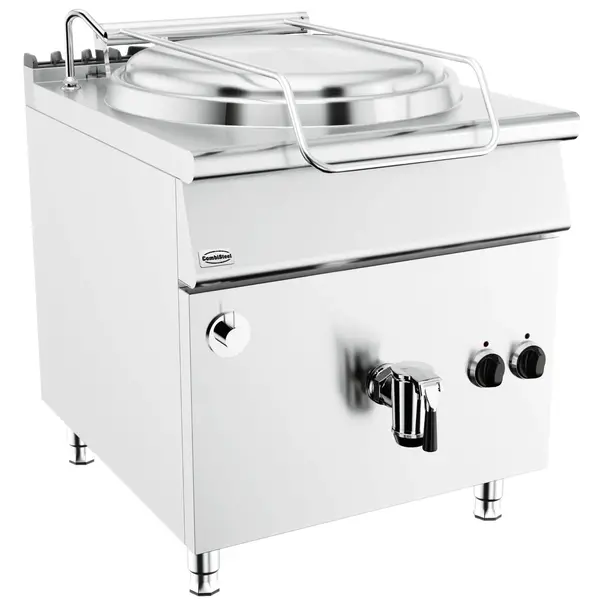 Kookketel | BASE 900 | Elektrisch | 150L | 60°C/180°C | Indirecte Verhitting | 12kW (400V) | Vulkraan (Warm/Koud) + Aftapkraan | 800x900x900(h)mm