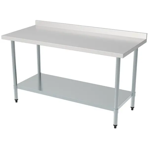Werktafel | RVS | Bodemschap | Diepte 700 | Hoogte 850 | Breedte 700-2000 | Achteropstand | Zelfmontage