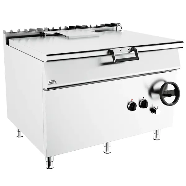 Kantelbare Braadpan | BASE 900 | Elektrisch | 120L | 50°C/300°C | 18kW (400V) | Vulkraan | 1200x900x900(h)mm