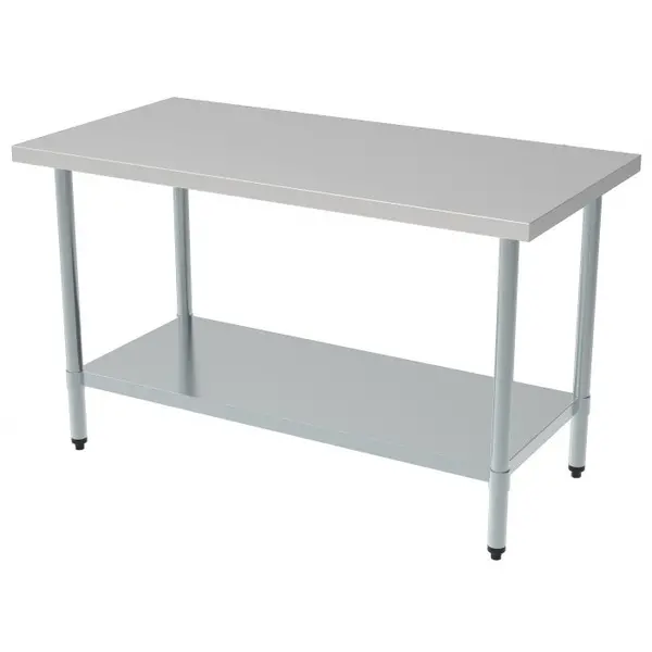 Werktafel | RVS | Bodemschap | Diepte 700 | Hoogte 850 | Breedte 700-2000 | Zelfmontage