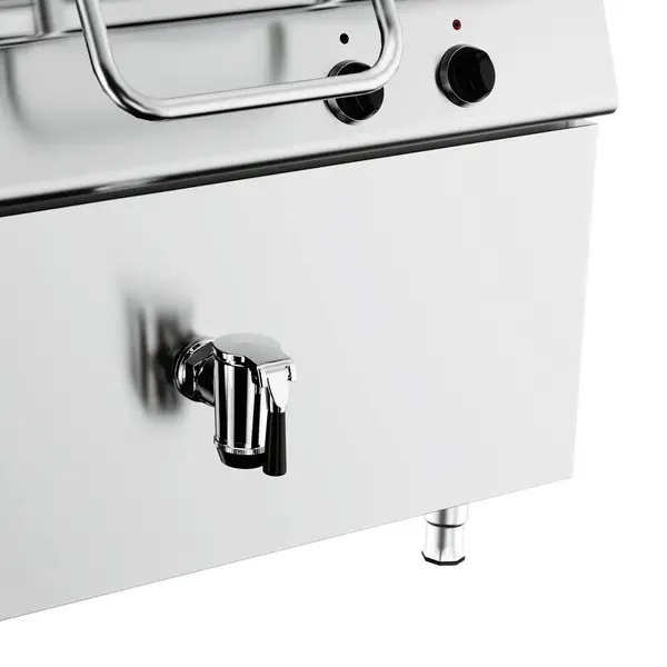 Kookketel | BASE 900 | Elektrisch | 250L | 60°C/180°C | Indirecte Verhitting | 24kW (400V) | Vulkraan (Warm/Koud) + Aftapkraan | 1200x900x900(h)mm