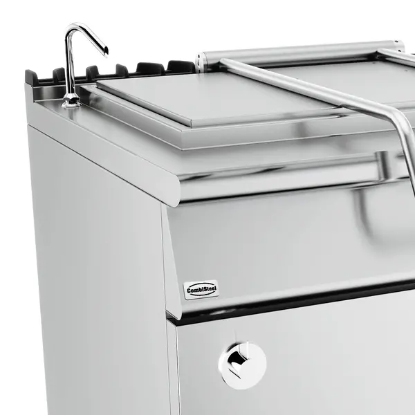 Kookketel | BASE 900 | Elektrisch | 250L | 60°C/180°C | Indirecte Verhitting | 24kW (400V) | Vulkraan (Warm/Koud) + Aftapkraan | 1200x900x900(h)mm
