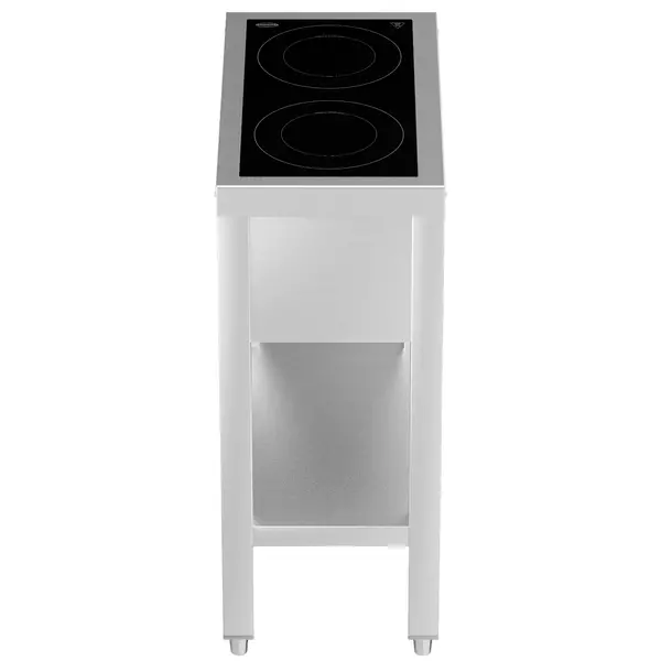 Inductiefornuis | 2 Kookpunten | 7kW (400V) | Open Onderstel | 355x655x875(h)mm
