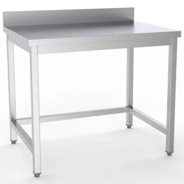 Werktafel | RVS | Diepte 600 | Hoogte 900 | Breedte 800-2000 | Achteropstand | Zelfmontage