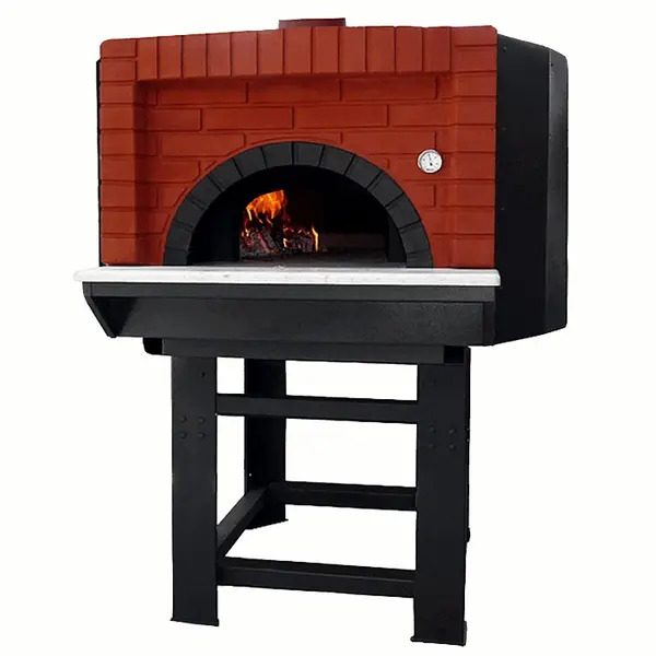 Pizzaoven | SERIE DC | Hout | 7x Ø30cm | Incl. Onderstel | 1600x1850x1860(h)mm