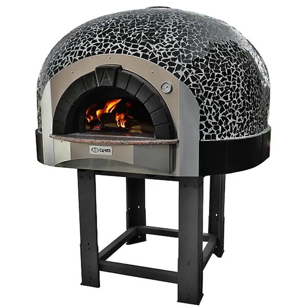 Pizzaoven | SERIE DK (MOSAIC) | Hout | 4x Ø30cm | Div. Kleuren/Designs | Incl. Onderstel | 1450x1670x2050(h)mm