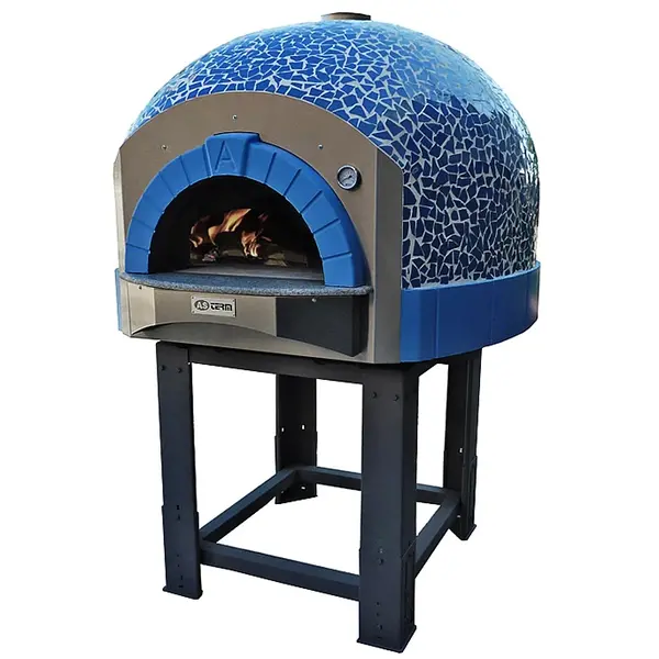 Pizzaoven | SERIE DK (MOSAIC) | Hout | 4x Ø30cm | Div. Kleuren/Designs | Incl. Onderstel | 1450x1670x2050(h)mm