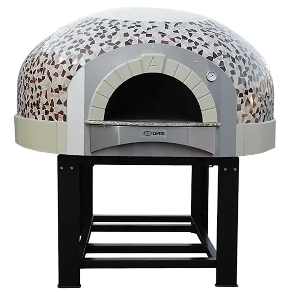 Pizzaoven | SERIE DK (MOSAIC) | Hout | 4x Ø30cm | Div. Kleuren/Designs | Incl. Onderstel | 1450x1670x2050(h)mm