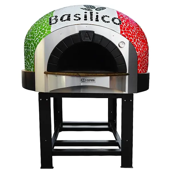 Pizzaoven | SERIE DK (MOSAIC FLAG) | Hout | 4x Ø30cm | Incl. Onderstel | 1450x1670x2050(h)mm
