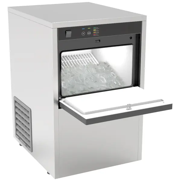 IJsblokjesmachine | Holle Blokjes | 20kg/24u | Bunker 3.5kg | Luchtgekoeld | 380x477x590(h)mm