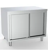 CombiSteel Werkbank | RVS | Schuifdeuren | Diepte 800 | Hoogte 900 | Breedte 1000-2900