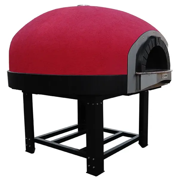 Pizzaoven | SERIE DK (SILICONE) | Hout | 4x Ø30cm | Div. Kleuren | Incl. Onderstel | 1450x1670x2050(h)mm