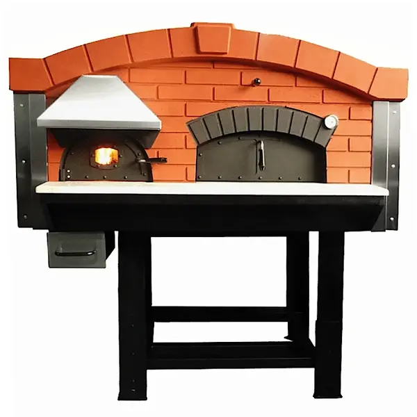 Pizzaoven | SERIE DV | Hout | 9x Ø30cm | Incl. Onderstel | 1900x2170x1880(h)mm