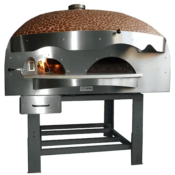 Pizzaoven | SERIE DVK | Hout | 9x Ø30cm | Div. Kleuren/Designs | Incl. Onderstel | 1960x2250x2050(h)mm