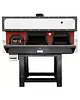AS-TERM Pizzaoven + Barbecue | SERIE DFB | Hout | 6x Ø30cm + BBQ (40x50cm) | Incl. Onderstel | 2020x1700x2000(h)mm 
