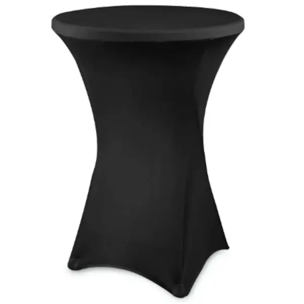 Tafelhoes | Statafel Ø800mm | Polyester/Elastaan | Zwart | Ø800x1090(h)mm