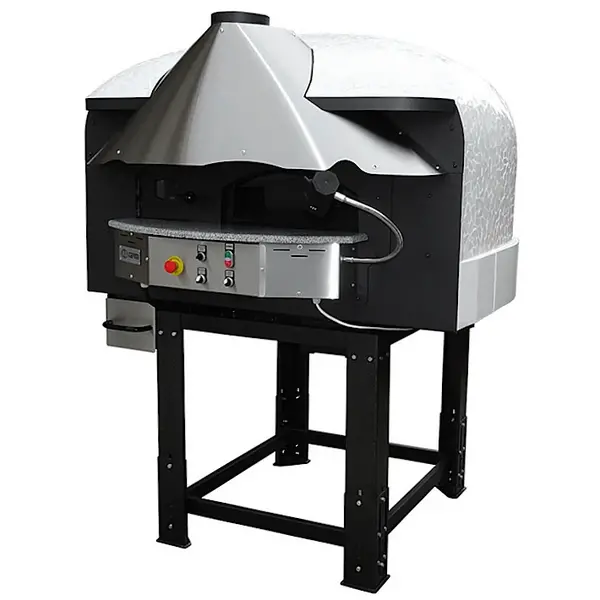 Roterende Pizzaoven | SERIE DRK (MOSAIC) | Hout | 4x Ø30cm | 230V | Div. Kleuren/Designs | Incl. Onderstel | 1450x1520x1860(h)mm