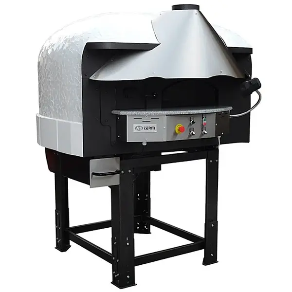 Roterende Pizzaoven | SERIE DRK (MOSAIC) | Hout | 4x Ø30cm | 230V | Div. Kleuren/Designs | Incl. Onderstel | 1450x1520x1860(h)mm