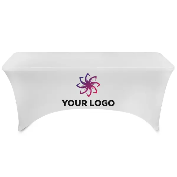 Tafelhoes | Inklapbare Tafel 1800x750mm | Polyester/Elastaan | Wit | 1800x750x740(h)mm