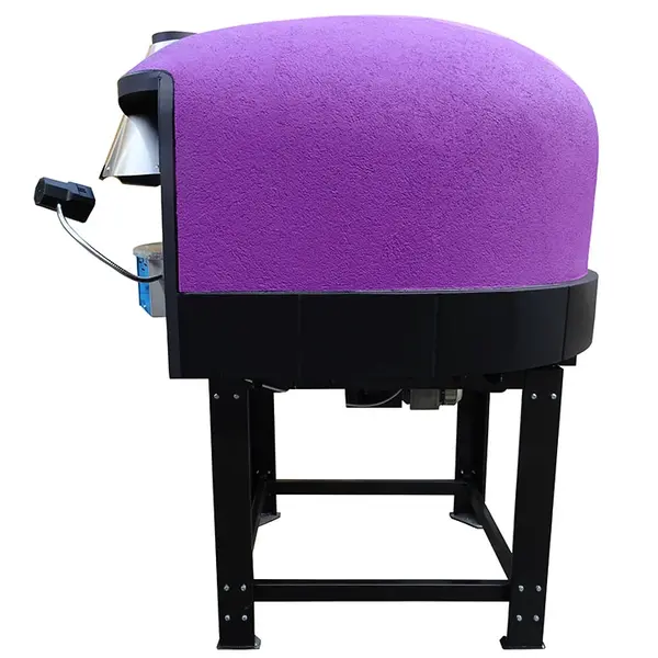 Roterende Pizzaoven | SERIE DRK (SILICONE) | Hout | 4x Ø30cm | 230V | Div. Kleuren | Incl. Onderstel | 1450x1520x1860(h)mm