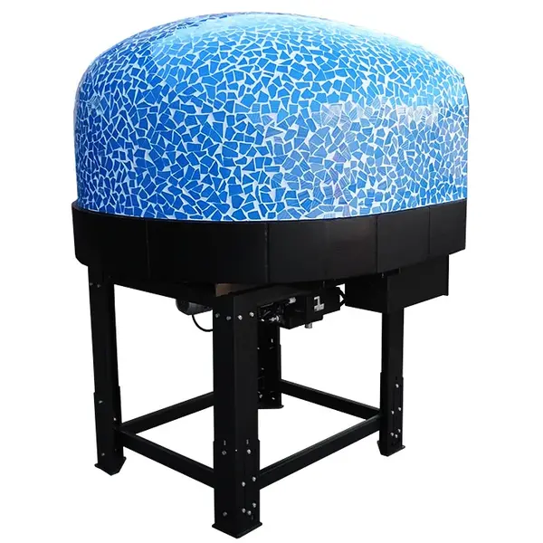 Roterende Pizzaoven | SERIE DRK (MOSAIC) | Hout | 9x Ø30cm | 230V | Div. Kleuren/Designs | Incl. Onderstel | 1960x2150x2050(h)mm