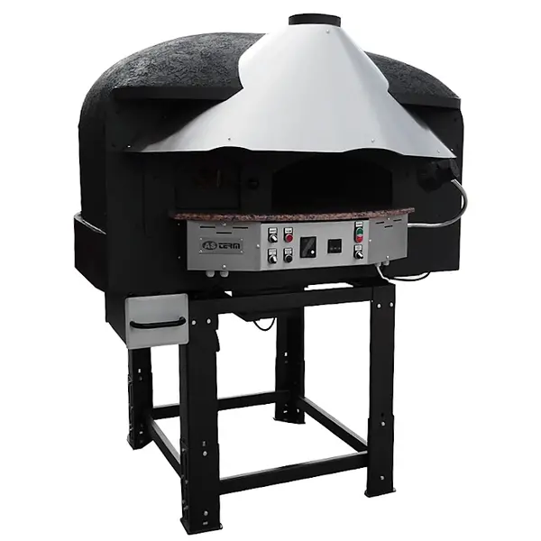 Roterende Pizzaoven | SERIE MIX-RK (SILICONE) | Gas/Hout | 4x Ø30cm | 22kW | 230V | Div. Kleuren | Incl. Onderstel | 1450x1520x1860(h)mm