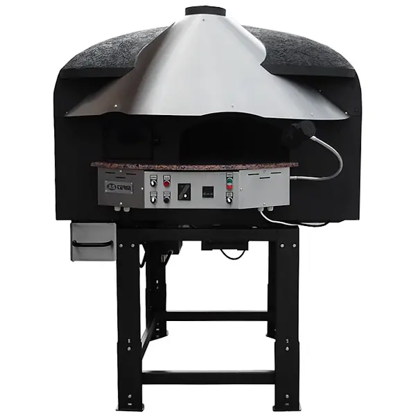 Roterende Pizzaoven | SERIE MIX-RK (SILICONE) | Gas/Hout | 4x Ø30cm | 22kW | 230V | Div. Kleuren | Incl. Onderstel | 1450x1520x1860(h)mm