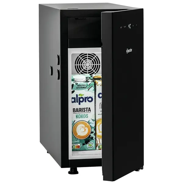 Melkkoeler | KV-SERIE | 9L | Zwart | 0°C/+8°C | Geforceerd | 225x450x455(h)mm