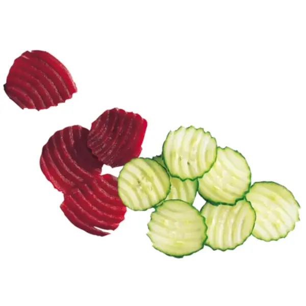 Schijfjesmes (Gegolfd) | ESSENTIAL | Robot Coupe Groentesnijders | Snijdikte 2mm